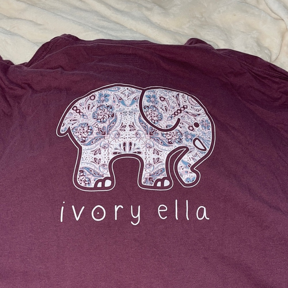 Ivory Ella long sleeve T-shirt elephant T-shirt